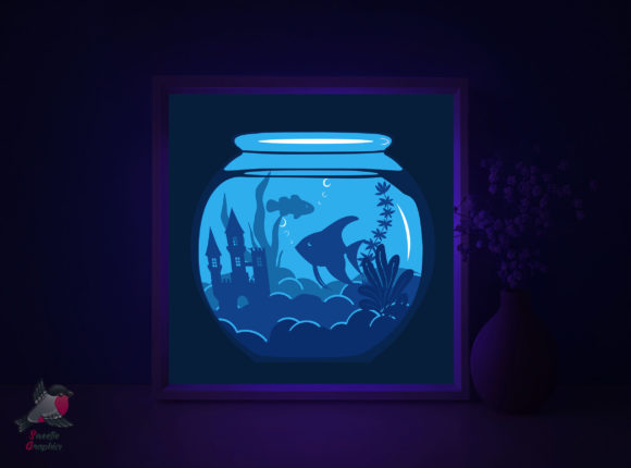 Aquarium Sea Fish Light Box Template