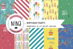 Birthday Party Digital Paper Pack: A Creative Tool for Every Occasion