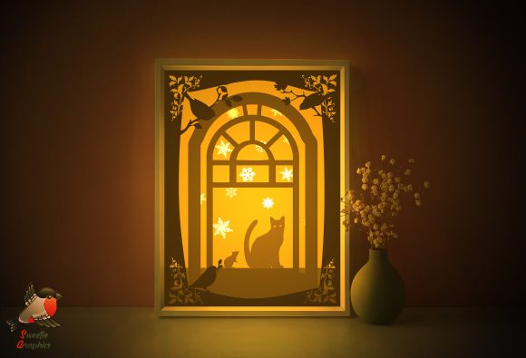 Cat Mouse Friendship Light Box Template: Crafting Warmth and Creativity at Home