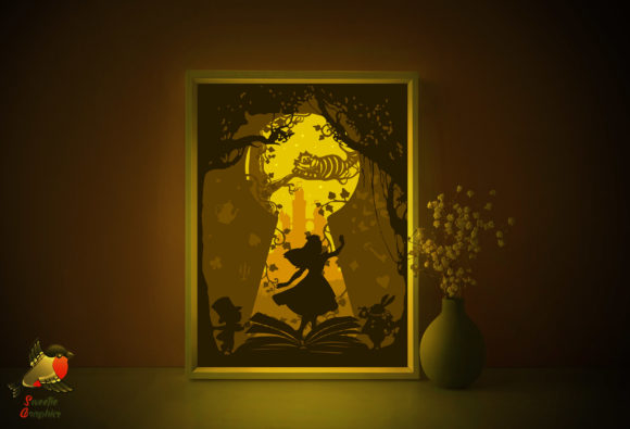 Create a Cozy Wonderland with the Alice in Wonderland Light Box Template