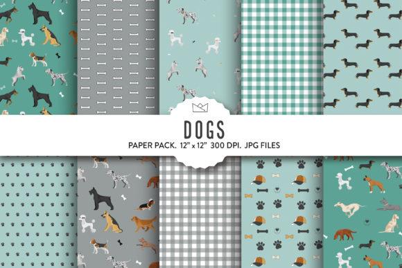 Cute Dogs Digital Paper Pack: A Practical Creative Resource for Pet-Themed Projects