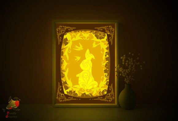 Easter Rabbit Shadow Box Template: Crafting Warmth and Artistry with Light