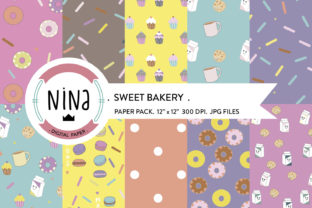 Enhancing Creativity and Professional Design with Sweet Digital Paper Pack, Cupcake Papers