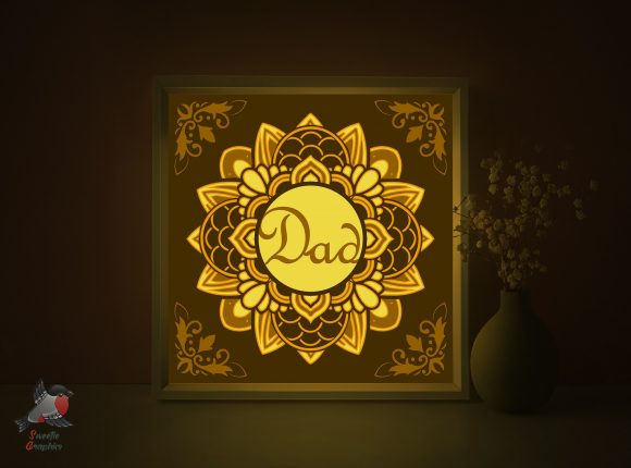 Father's Day Dad Gift Light Box Template: A Creative Way to Celebrate Dad