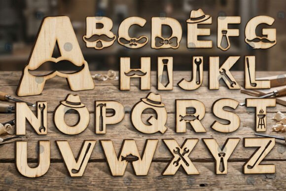 Father’s Day Alphabet SVG Bundle for Creative Crafting