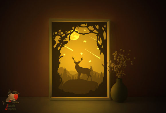 Forest Moon Deer Light Box Template: Strategic Creativity for Personal and Professional Spaces