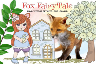 Fox Fairy Tale Cartoon Color Vector Illustration Set – Creative Possibilities Unleashed