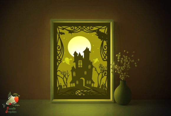 Halloween Haunted House Light Box