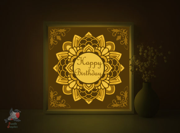 Happy Birthday Gift Shadow Box Template: A Creative Way to Celebrate with Light and Art