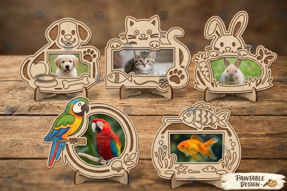 Laser Cut Pet Photo Frame SVG Bundle: Creative Solutions for Pet Lovers and Craft Enthusiasts