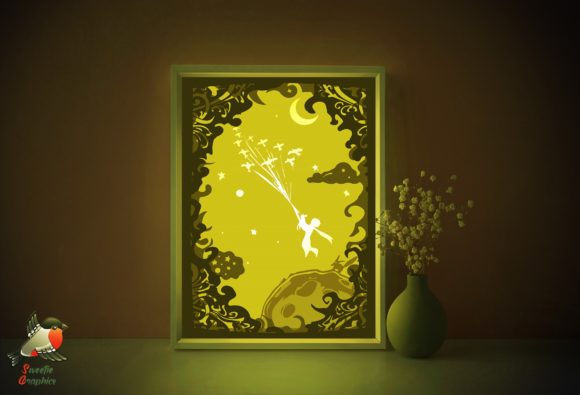 Little Prince Shadow Box Template