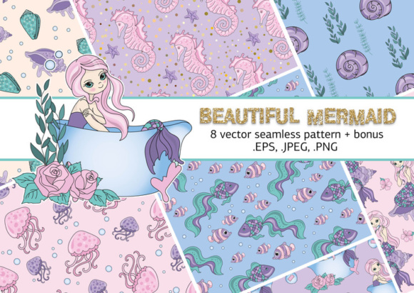 Mermaid Seamless Pattern: A Versatile Design Resource for Creative Projects
