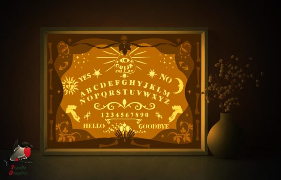 Ouija Board Halloween Light Box Template