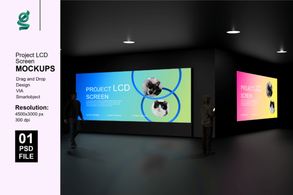 Project LCD Screen Mockup: Elevating Product Presentation with Smart Design Tools
