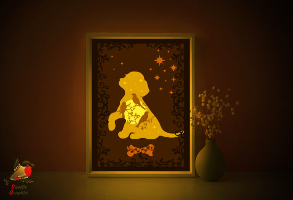 Puppy Dog 3D Light Box Template: A Creative Way to Brighten Your Space
