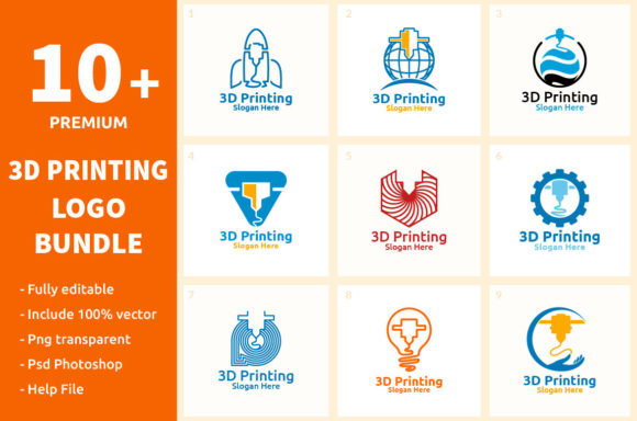 Unlocking Creativity with the 10 3D Printing Logo Bundle: A Must-Have Resource for Designers and Entrepreneurs