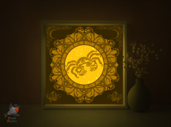 Zodiac Sign Cancer Shadow Box Template: A Strategic Tool for Creative Expression and Interior Storytelling