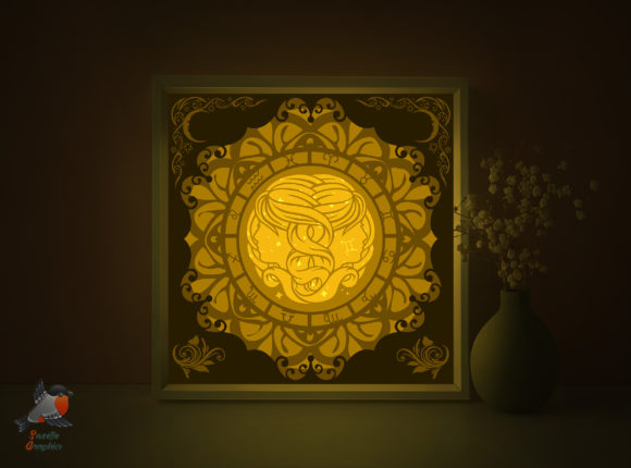 Zodiac Signs Gemini Shadow Box Template: Crafting a Personalized Lightbox for Home and Creativity
